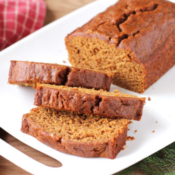 Low FODMAP Banana Gingerbread