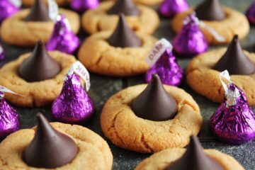 Dark Chocolate Peanut Butter Kiss Cookies (Low-FODMAP, Gluten-Free)