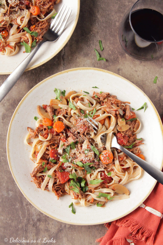 Low FODMAP Crock Pot Beef Ragu