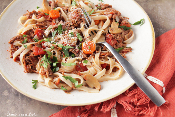 Low-FODMAP Crock Pot Beef Ragu