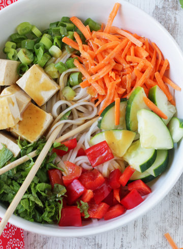 Low FODMAP Spring Roll Bowl