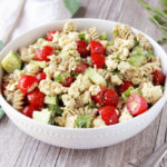 Cucumber Dill Pasta Salad with Tofu Feta (Low-FODMAP, Vegan, Gluten-Free)