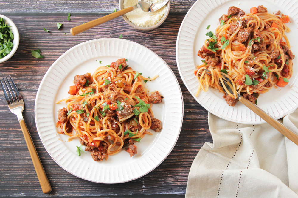 Low FODMAP Spaghetti Bolognese