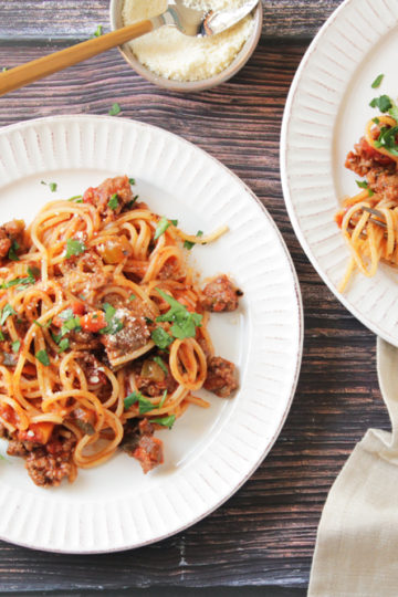 Low-FODMAP Spaghetti Bolognese