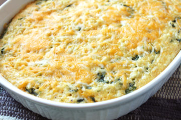 Cheesy Baked Quinoa & Spinach