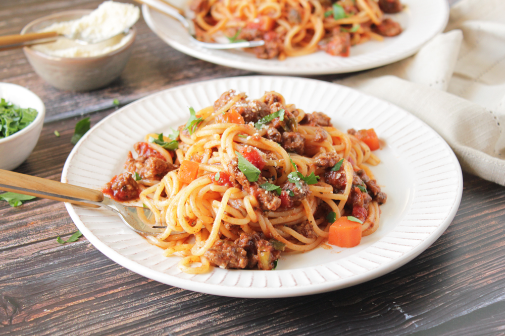 Low FODMAP Spaghetti Bolognese