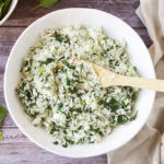 Low-FODMAP Greek Spinach Rice