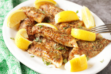 Low-FODMAP Mediterranean Spice Baked Pollock Fish
