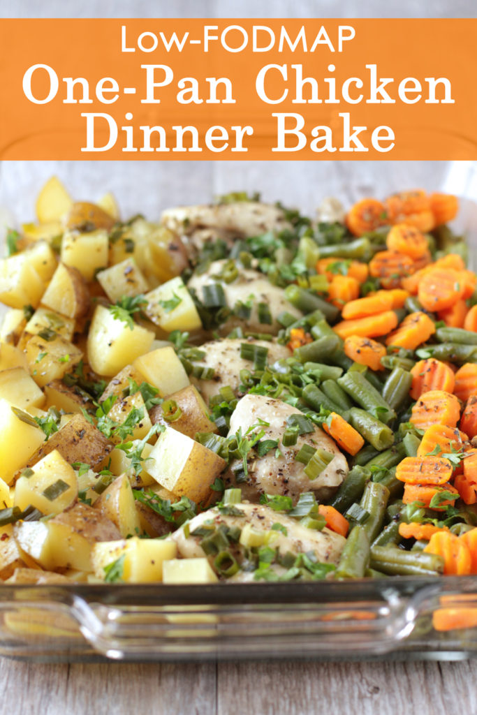 Low FODMAP One Pan Chicken Dinner Bake