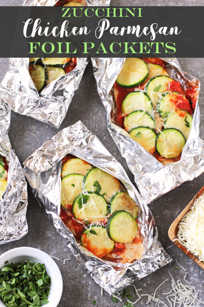 Zucchini Chicken Parmesan Foil Packets