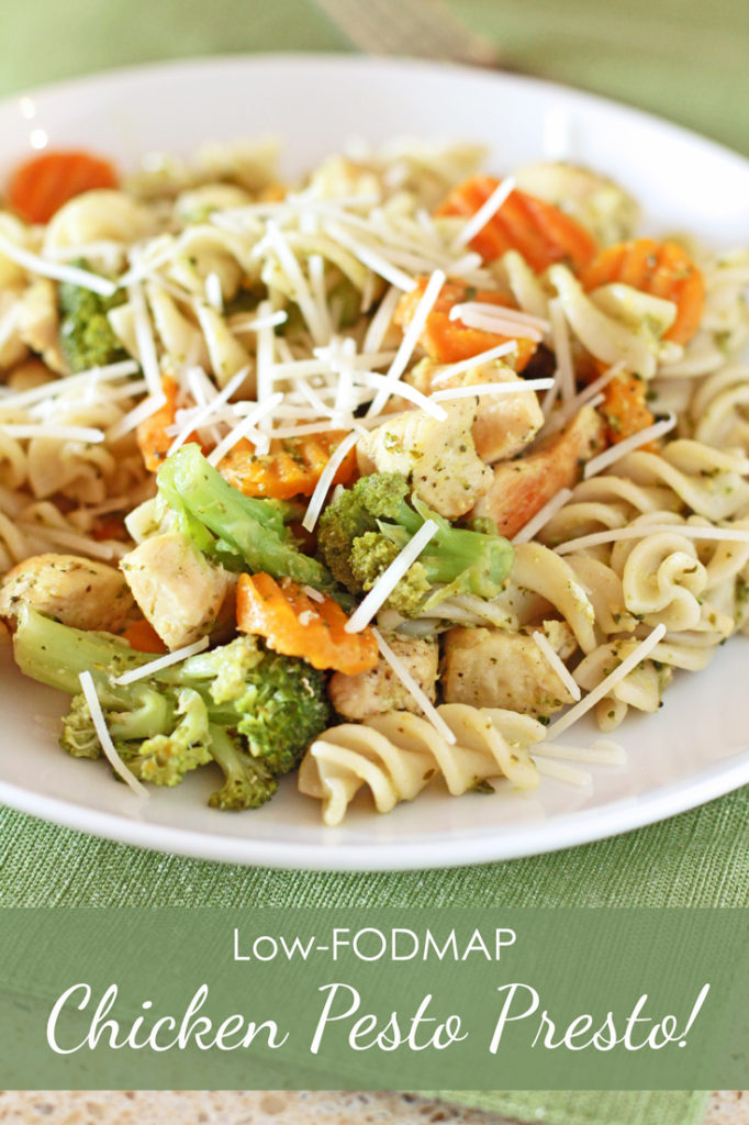 Low FODMAP Chicken Pesto Presto