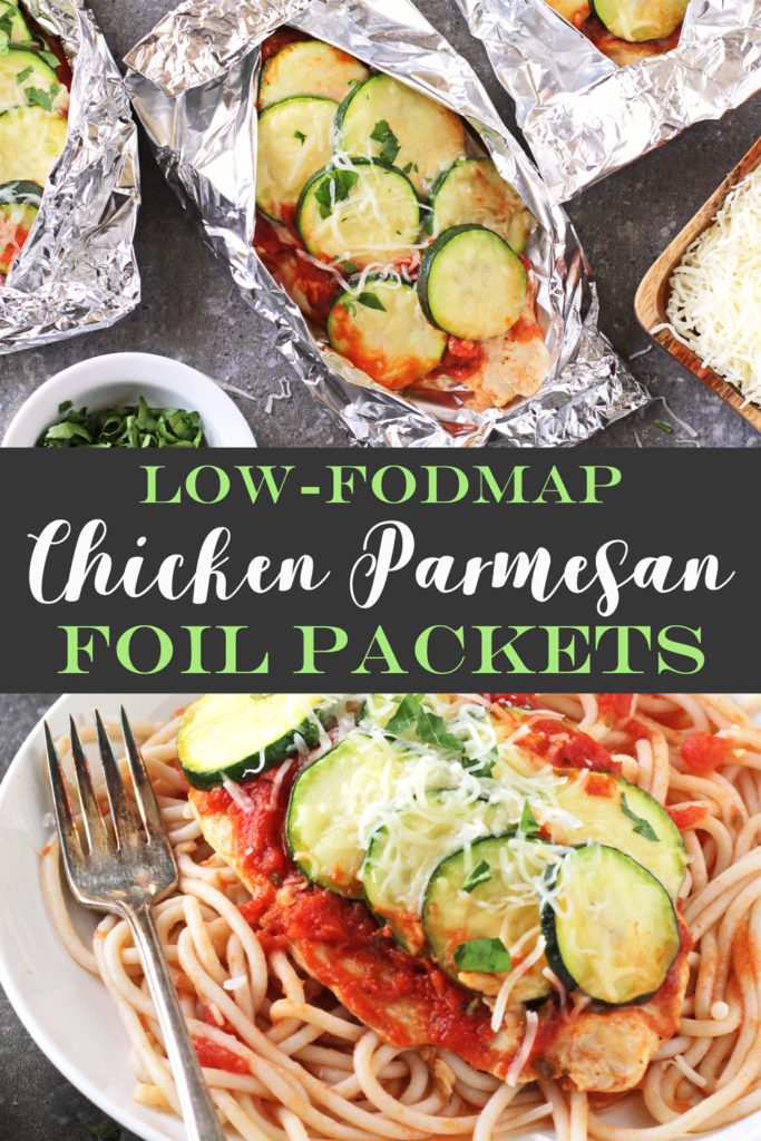 Low FODMAP Chicken Parmesan Foil Packets