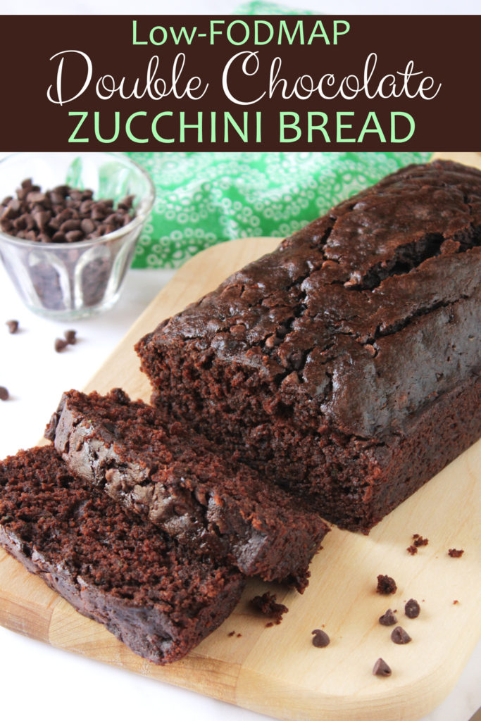 Low FODMAP Double Chocolate Zucchini Bread