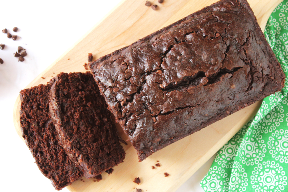 Low FODMAP Double Chocolate Zucchini Bread