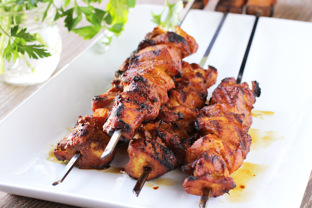 Low FODMAP Grilled Chicken Satay Kabobs