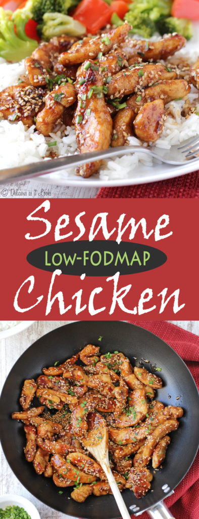 Recipe for Low FODMAP Sesame Chicken