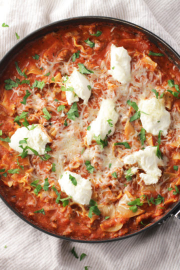 Low-FODMAP Skillet Lasagna