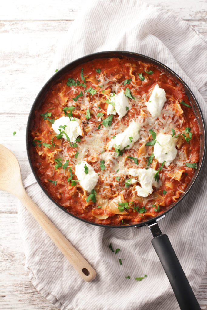 Low FODMAP Skillet Lasagna