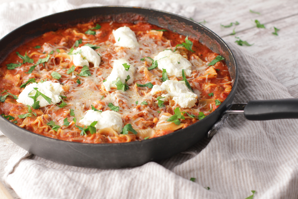 Low FODMAP Skillet Lasagna