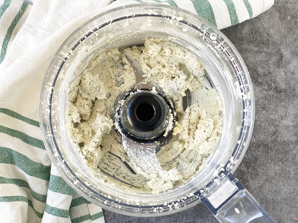 making spread in food processor