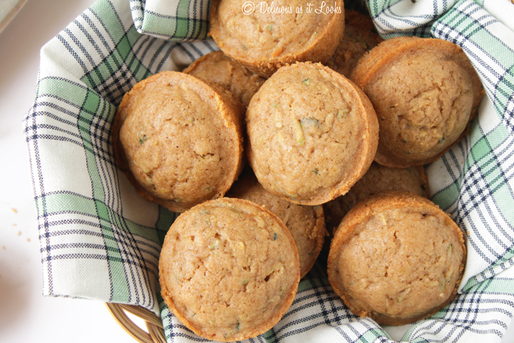 Low FODMAP Spiced Zucchini Muffins