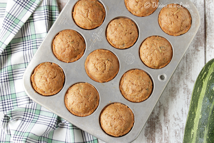 Low FODMAP Spiced Zucchini Muffins