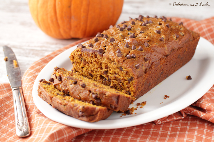 Low FODMAP Chocolate Chip Pumpkin Bread