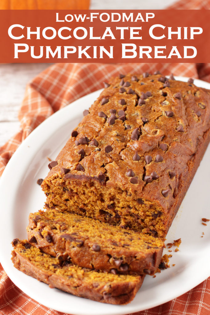 Low FODMAP Chocolate Chip Pumpkin Bread
