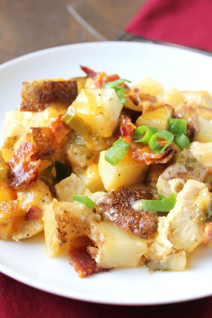 Loaded Baked Potato & Chicken Casserole