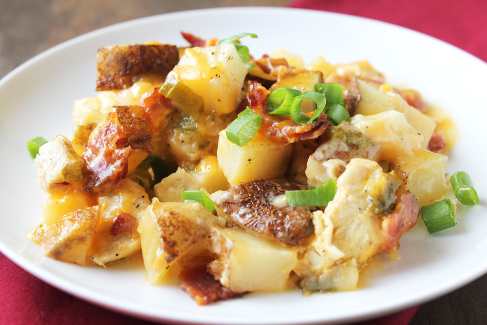Loaded Baked Potato & Chicken Casserole