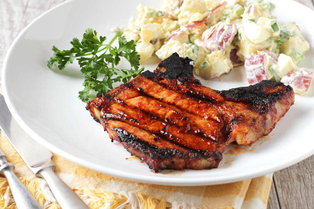 Low FODMAP Balsamic BBQ Pork Chops
