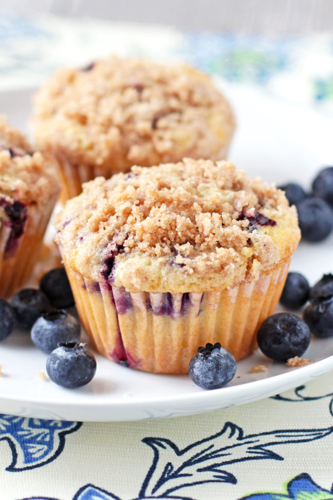 Low FODMAP Bakery Style Blueberry Muffins
