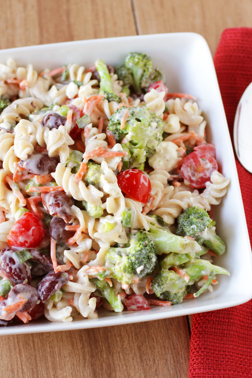 Low FODMAP Creamy Feta Pasta Salad - Delicious As It Looks