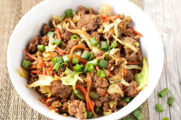 low fodmap egg roll bowl