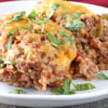 Low FODMAP Spanish Beef and Rice Casserole