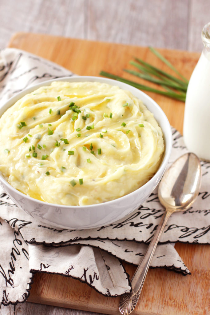 Low FODMAP 'Buttermilk' & Chive Mashed Potatoes