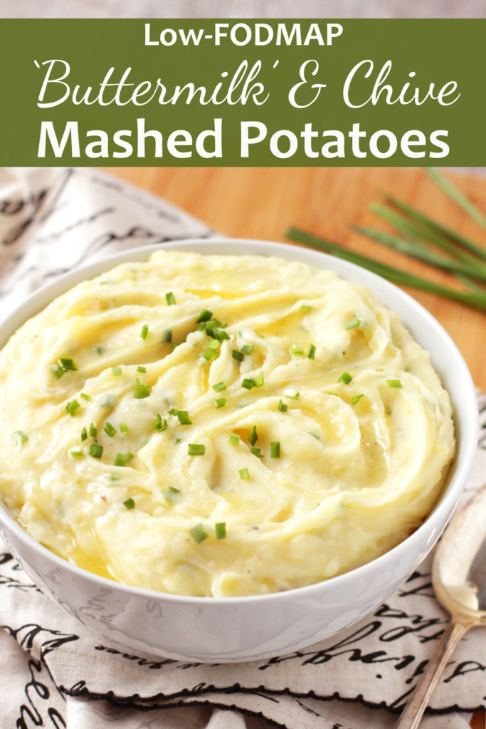 Low FODMAP 'Buttermilk' & Chive Mashed Potatoes