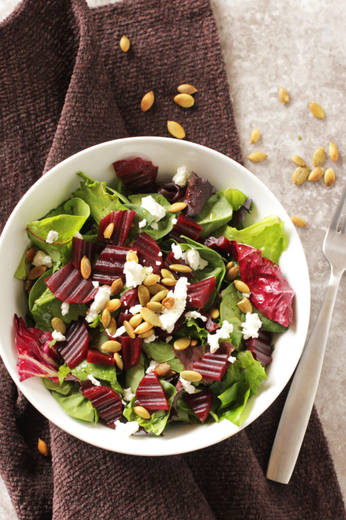 Low FODMAP Beet & Goat Cheese Salad