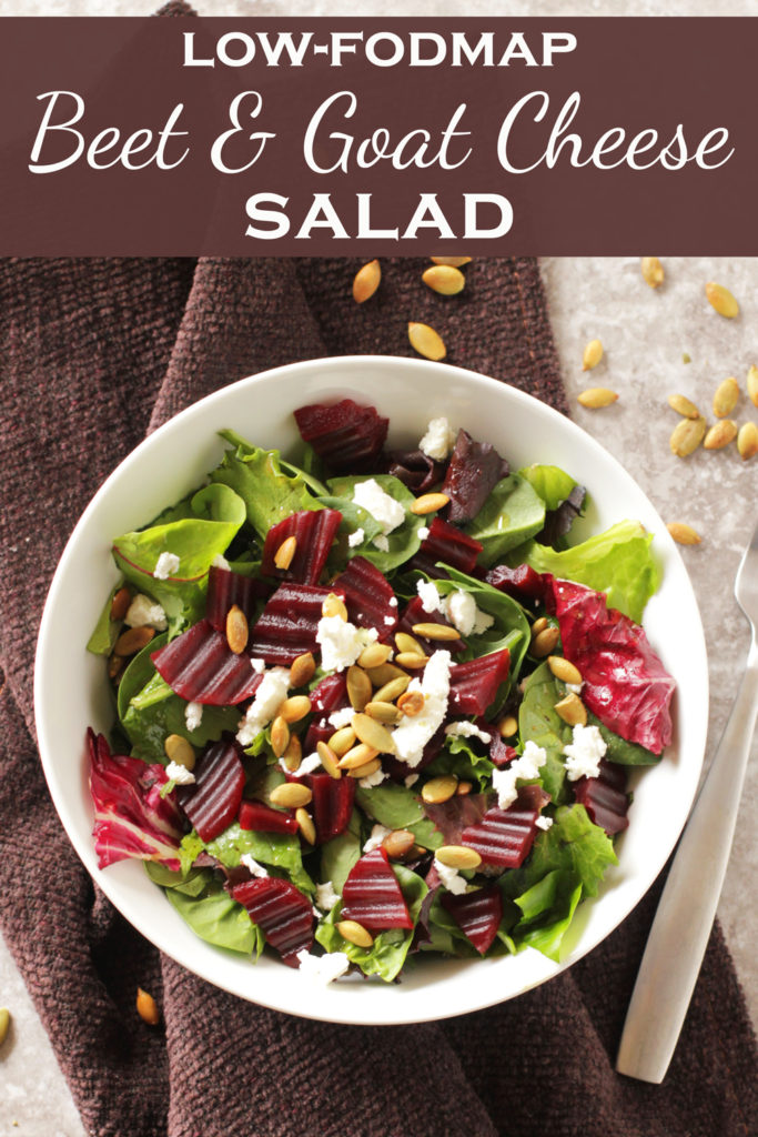 Low FODMAP Beet & Goat Cheese Salad