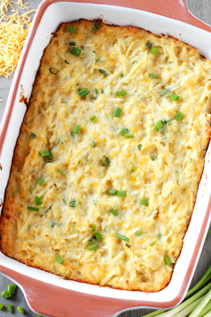 Low FODMAP Cheesy Hashbrown Casserole