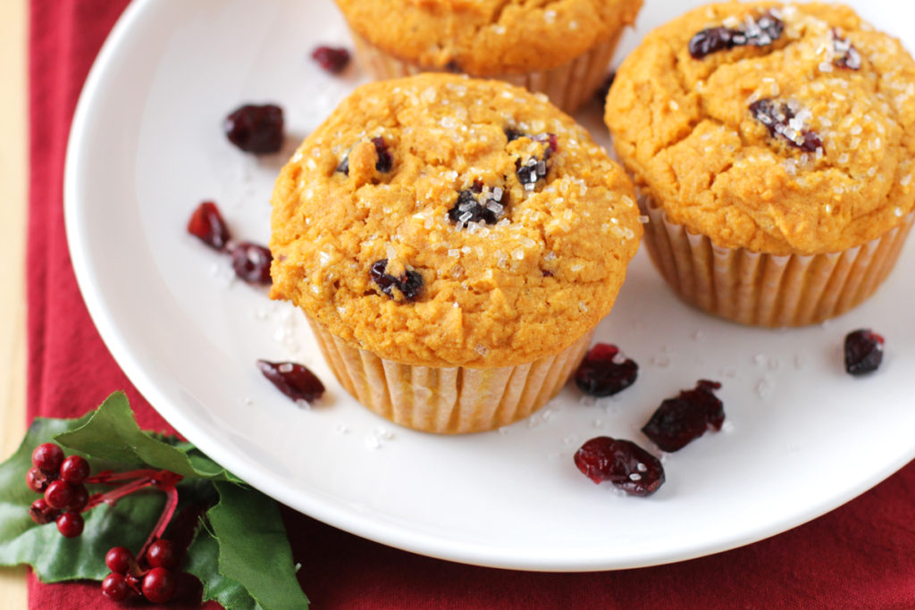 Low FODMAP Cranberry Pumpkin Muffins