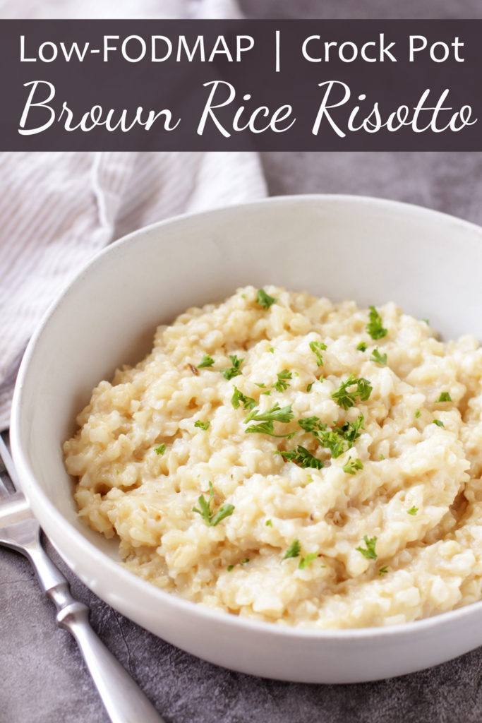 Low FODMAP Crock Pot Brown Rice Risotto