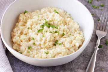 Low FODMAP Crock Pot Brown Rice Risotto