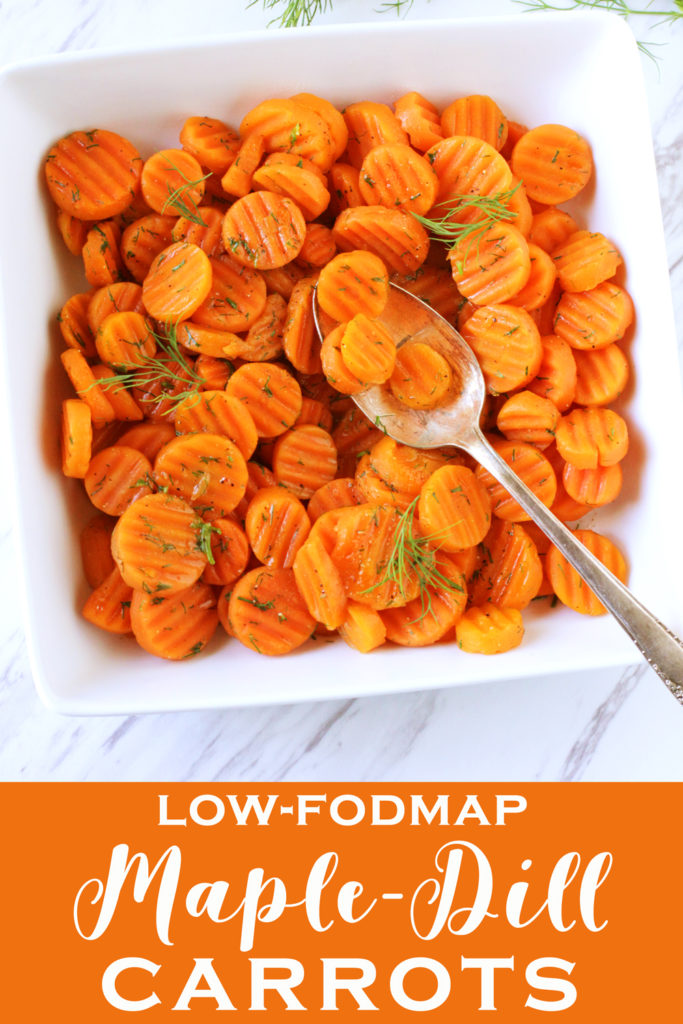 Low FODMAP Maple Dill Carrots