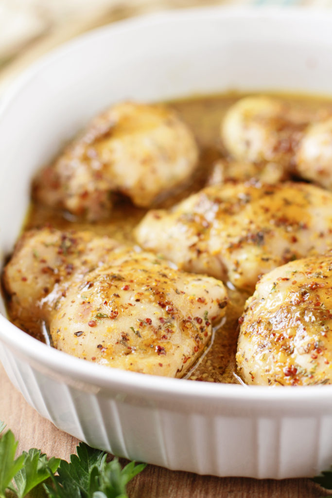 Low FODMAP Maple Mustard Baked Chicken