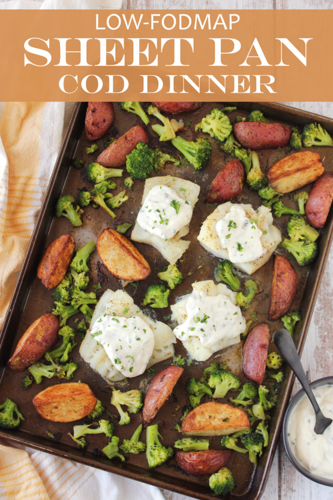 Low FODMAP Sheet Pan Cod Dinner