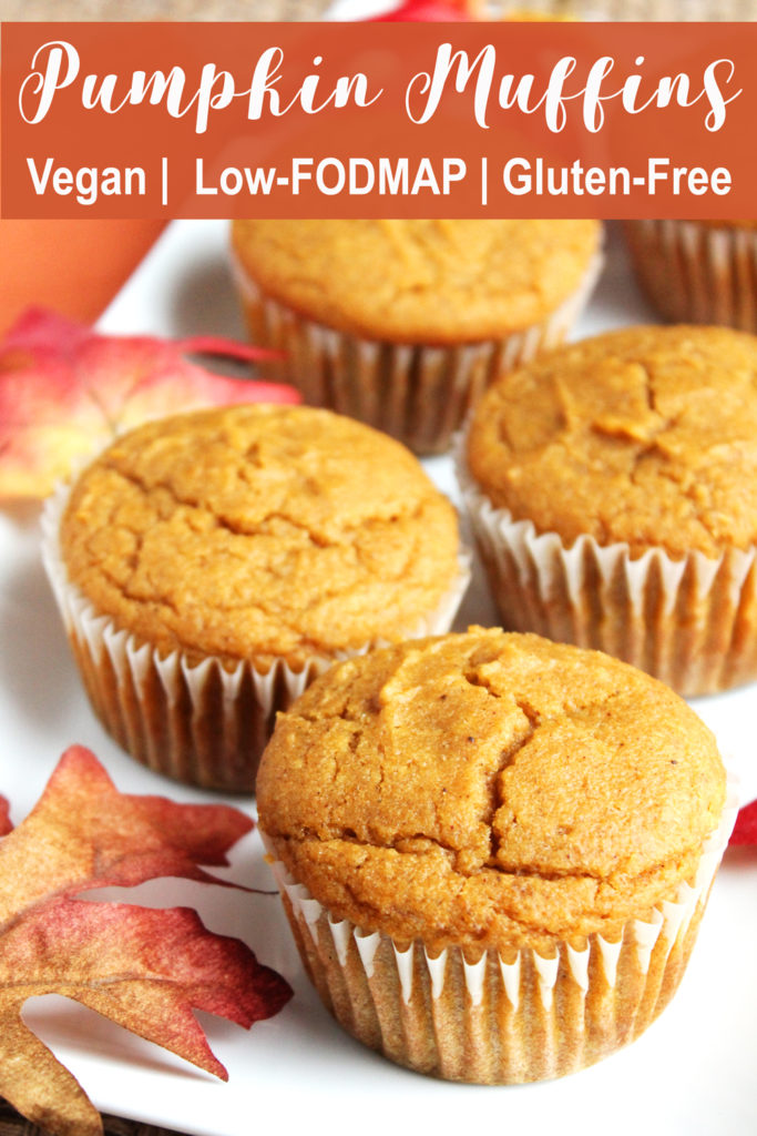 Vegan Low FODMAP Pumpkin Muffins