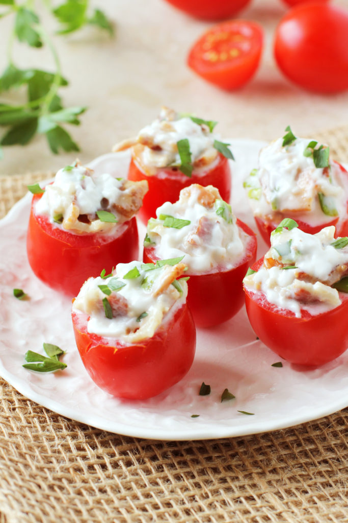 Low FODMAP BLT Bites Appetizer