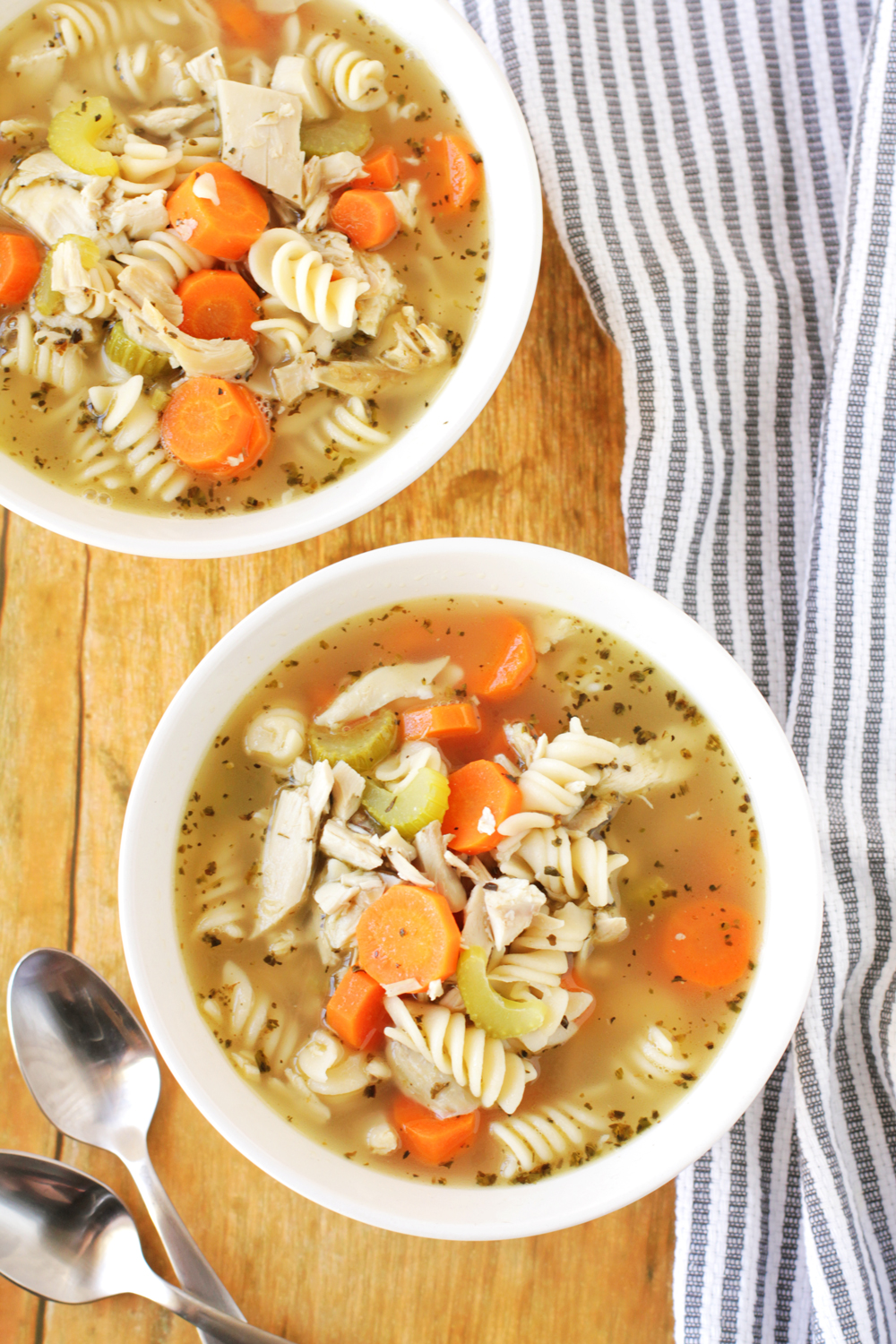 Low FODMAP Chicken Soup From Scratch - Delicious As It Looks