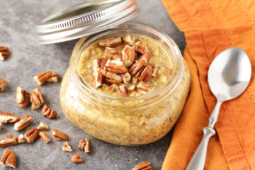 Low FODMAP Pumpkin Pie Overnight Oats